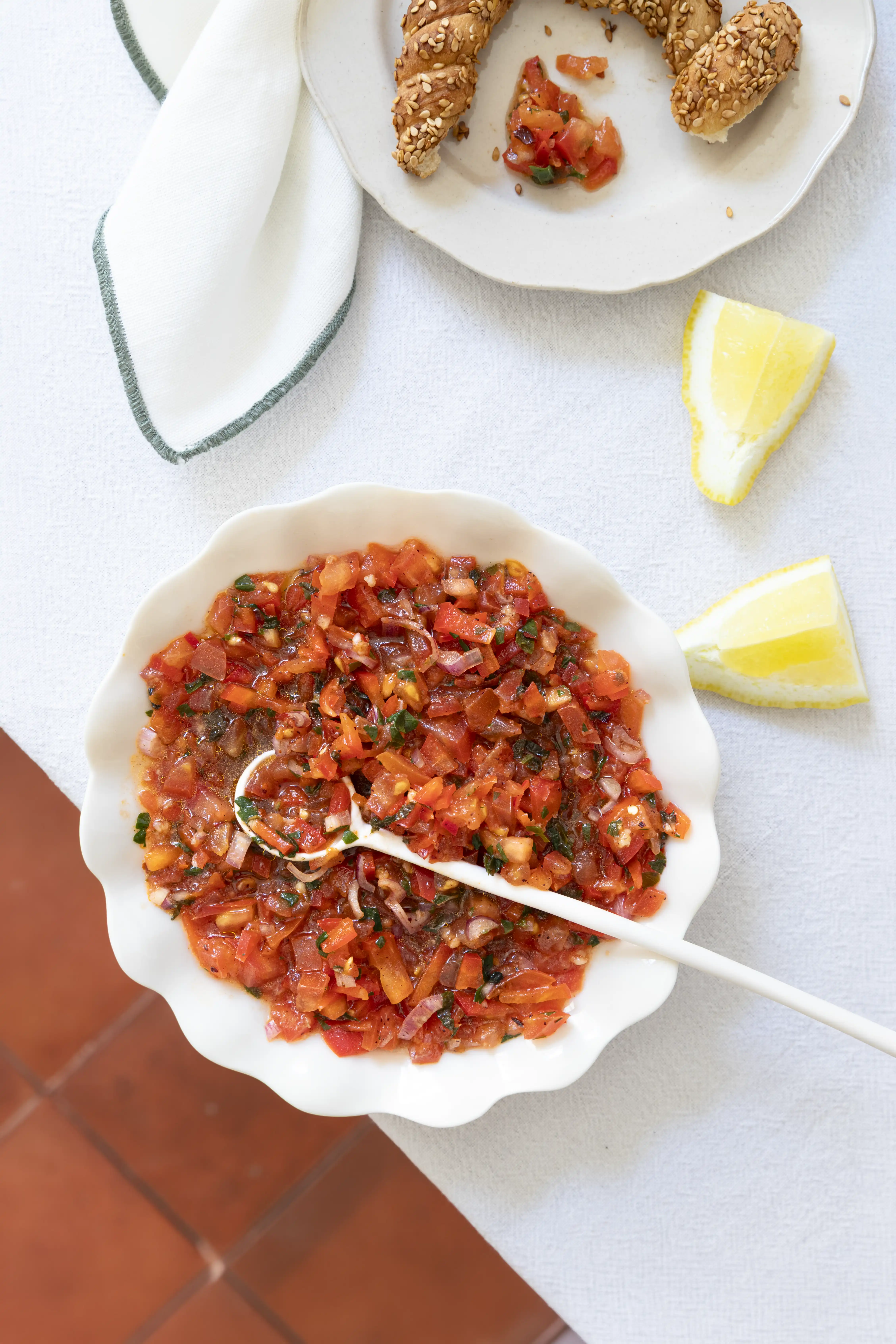 Ezme : mezze turc à la tomate et piment