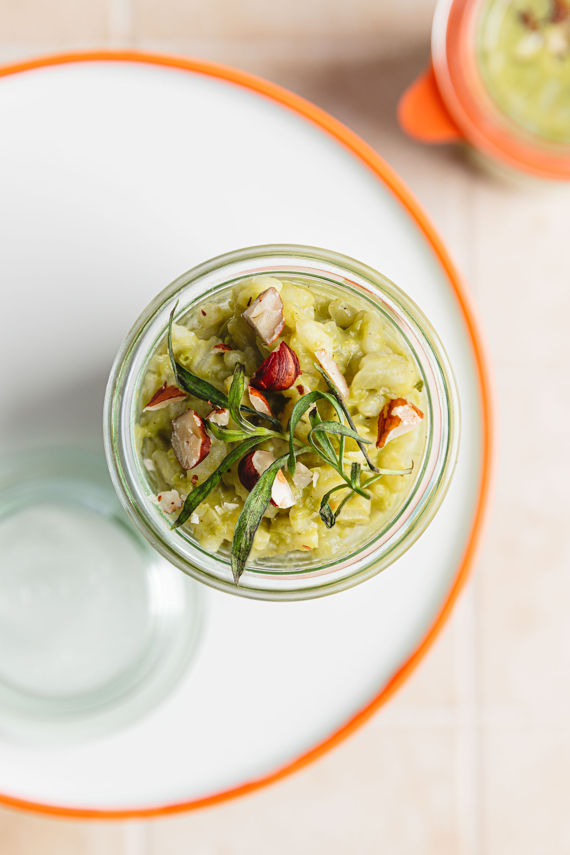 Risotto verde aux petits pois et estragon